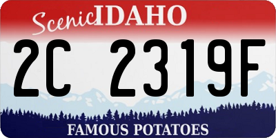 ID license plate 2C2319F