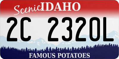ID license plate 2C2320L