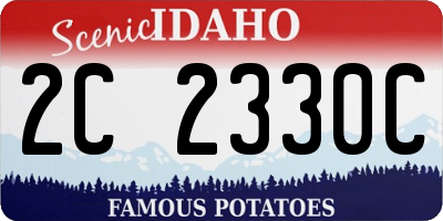 ID license plate 2C2330C