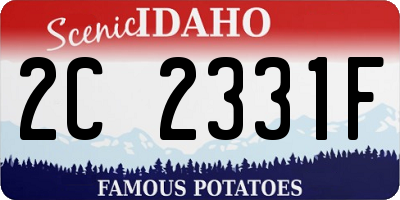 ID license plate 2C2331F