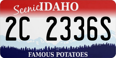 ID license plate 2C2336S