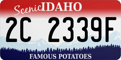 ID license plate 2C2339F