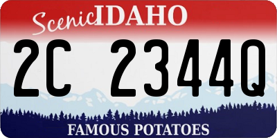 ID license plate 2C2344Q