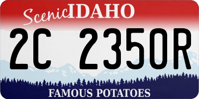 ID license plate 2C2350R