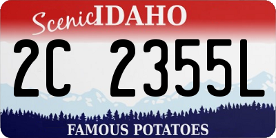 ID license plate 2C2355L