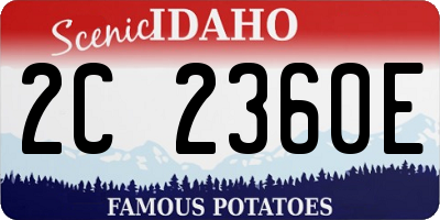 ID license plate 2C2360E