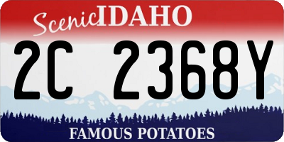 ID license plate 2C2368Y