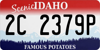 ID license plate 2C2379P
