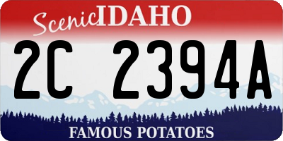 ID license plate 2C2394A