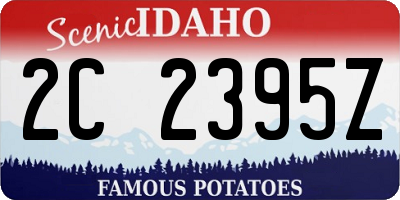 ID license plate 2C2395Z