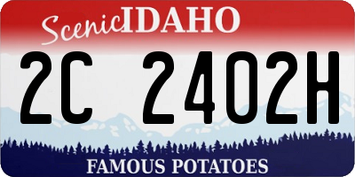 ID license plate 2C2402H