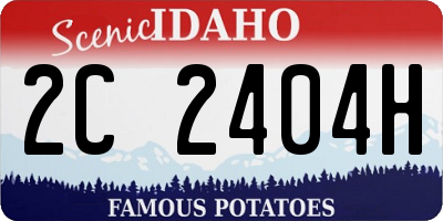 ID license plate 2C2404H