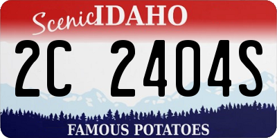 ID license plate 2C2404S