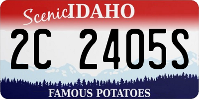 ID license plate 2C2405S