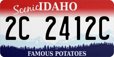ID license plate 2C2412C