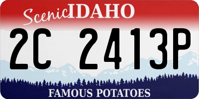 ID license plate 2C2413P