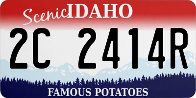 ID license plate 2C2414R