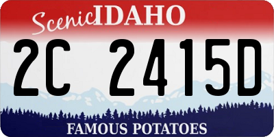 ID license plate 2C2415D