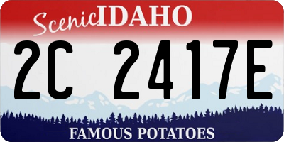 ID license plate 2C2417E