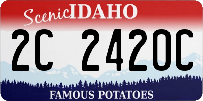 ID license plate 2C2420C