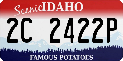 ID license plate 2C2422P