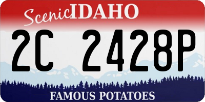 ID license plate 2C2428P
