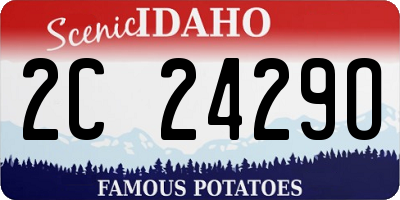 ID license plate 2C2429O