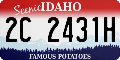 ID license plate 2C2431H