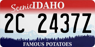 ID license plate 2C2437Z