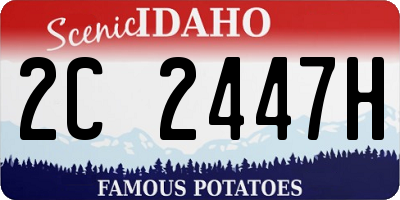 ID license plate 2C2447H