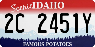ID license plate 2C2451Y
