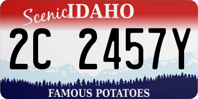 ID license plate 2C2457Y