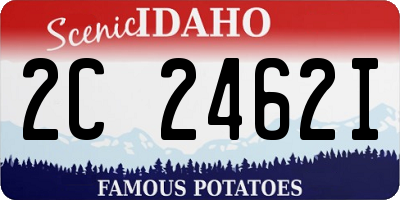 ID license plate 2C2462I