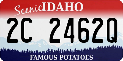 ID license plate 2C2462Q
