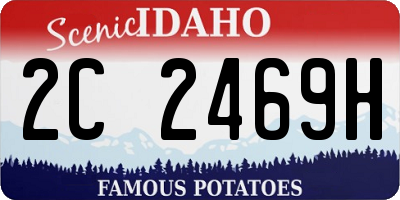 ID license plate 2C2469H