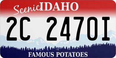 ID license plate 2C2470I
