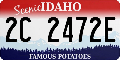 ID license plate 2C2472E