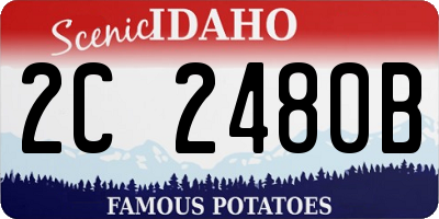 ID license plate 2C2480B