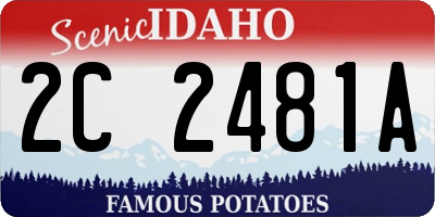 ID license plate 2C2481A