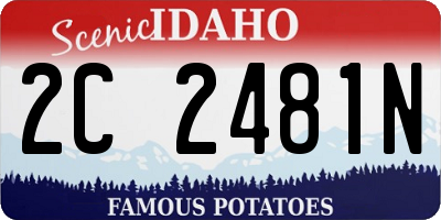 ID license plate 2C2481N