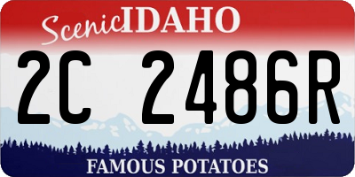 ID license plate 2C2486R