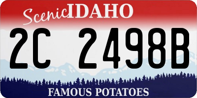 ID license plate 2C2498B
