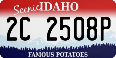 ID license plate 2C2508P