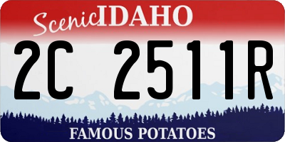 ID license plate 2C2511R