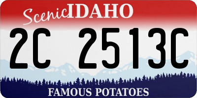 ID license plate 2C2513C