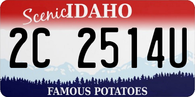 ID license plate 2C2514U