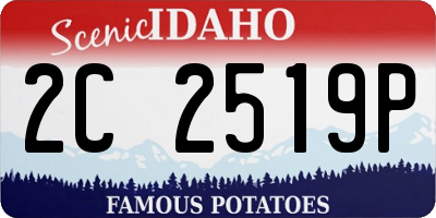 ID license plate 2C2519P