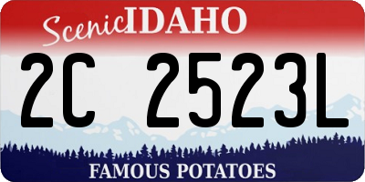 ID license plate 2C2523L