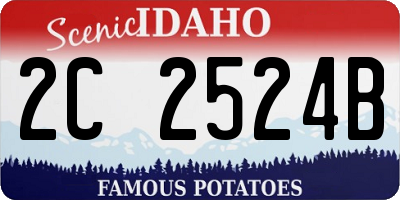 ID license plate 2C2524B