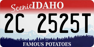ID license plate 2C2525T